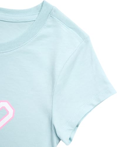 Image of Girls T Shirts - Soft Cotton Blend Short Sleeve Cute Graphic Tees - Classic Crewneck Logo Tee Girls Shirts (Sizes: 4-16)