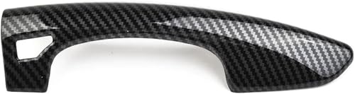 Poignée de porte extérieure Mustang en fibre de carbone ABS look sport