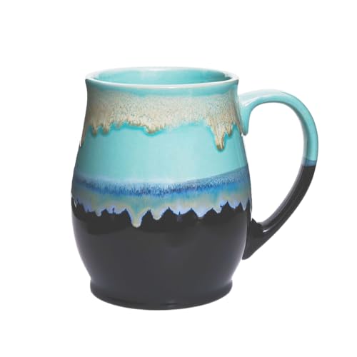 Large Ceramic Coffee Mug, 25 oz/710 ml, Dishwasher and Microwave Safe, Extra Large Tea Mug, Perfect for Office and Home, Great Gift (Green)