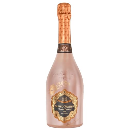 ALFRED GRATIEN Cuvée Paradis Brut Rosé (1 x 0,75 l) in Geschenkhülle – Rosé-Champagner aus Chardonnay und Pinot Noir – Mit feiner Perlage und Aromen von Himbeere, Blaubeere und Butterscotch