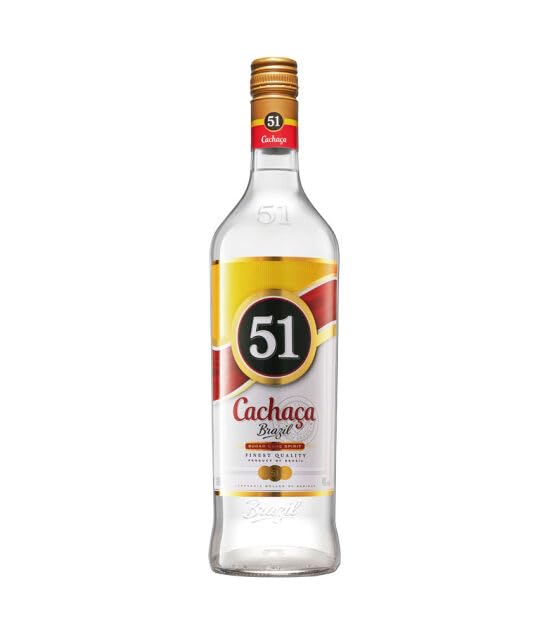 Cachaça 51 Brasilianischer Zuckerrohrschnaps, 40% vol., 1,0 Liter Flasche