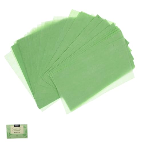 SOLUSTRE Rice Paper Oil Blotting Sheets 10 Boxes of 1000 Sheets Face Oil Remover Charcoal Facial Tissue Skin Care for Oily Skin Color