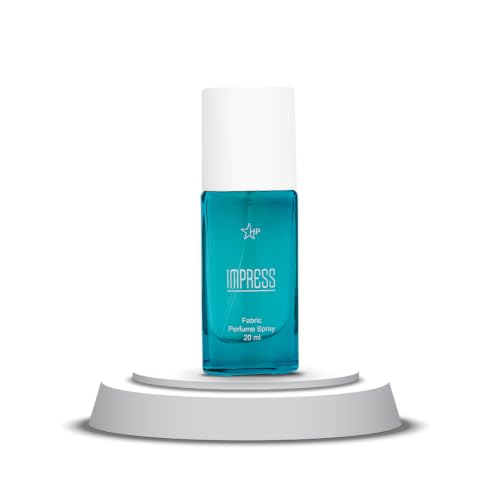 Image of HP Impress Fabric Perfume Spray, 20 ml, Unisex, Aromatic Fougere Fragrance, Glass Bottle