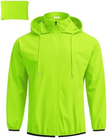 COOFANDY Men Raincoat Raincoat