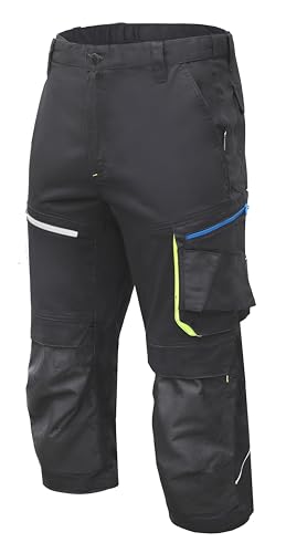 Pantalon de protection 3/4 Högert Technik Reetz gris XXL pour homme