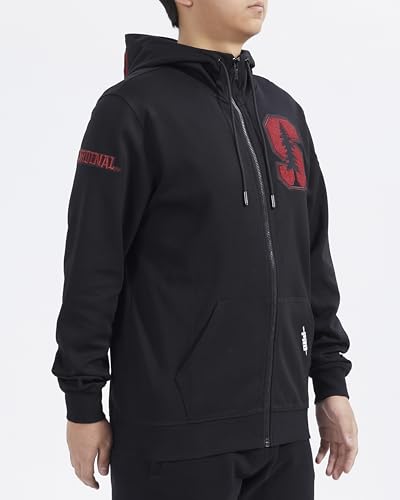Image of Pro Standard Mens College Classic Chenille Cotton Double Knit Full Zip Hoodie