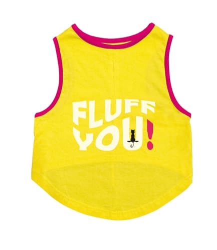 Image of CutiePaw T-Shirt for Dogs and Cats (Pack of 1) | Printed Pet T-Shirts | Dog T Shirts | Trendy Vest | Sleeveless Cotton Tshirt | Comfortable & Breathable Pet Clothing | Summer Tshirts for Dogs and Cats