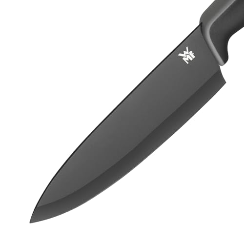 Foto von WMF Touch Messerset 2-teilig, Küchenmesser mit Schutzhülle, Messer Set Spezialklingenstahl antihaftbeschichtet, scharf, Kochmesser, Gemüsemesser, schwarz
