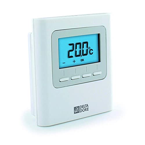 Delta Dore Thermostat à Touches Minor 1000 pour contrôle de radiateur électriques. Gestion du Chauffage | Chauffage électrique - 6151058