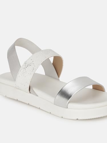 Image of Marc Loire Women Platform Heel Fashion Sandal With Slingback Strap; Casual Footwear
