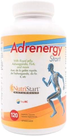 Adrenal Support Supplements for Women & Men - AdrenergyStart Energy Supplement - Focus & Energy Booster with Ashwagandha, Schisandra, & More - 120 Vegetarian Capsules by NutriStart