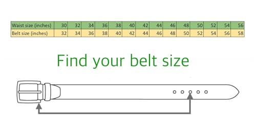Price Reduced by 35%! Men's Cowhide Leather Belt Durable, Adjustable, Wide Variety for Dress, Work & Everyday 1.5" Wide3