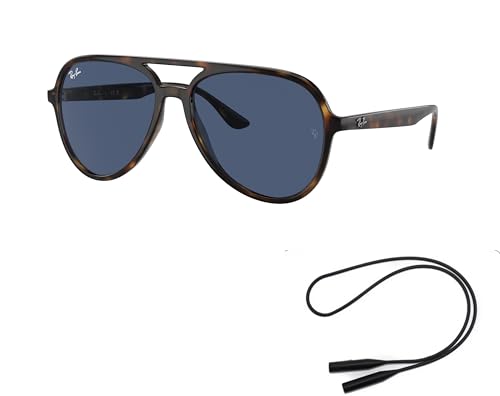 Ray-Ban RB4376 Sunglasses Bundle: RB 4376 710/80 Havana Dark Blue and Universal Anti-slip Silicone Leash2
