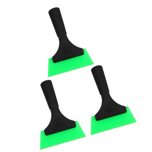 VINTORKY 3pcs Film Scraper Auto Film Wrapping Squeegee for Window Tint Removal Compact Lightweight Tool for Sticker Mounting Essential Accessory