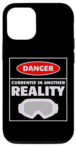 Hülle für iPhone 12/12 Pro Danger Currently In Another Reality Lustiges Geschenk für VR-Gamer