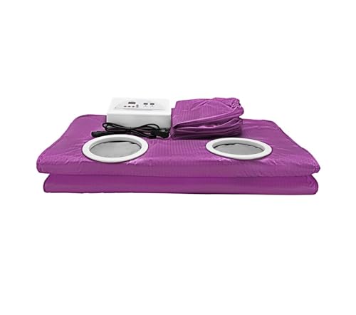 Slimmimg Manta De Sauna Infrarroja Digital Pérdida De Peso Desintoxicación Térmica, Manta Calefactora De Sauna con Mangas Salón Spa En Casa Mujeres Hombres - Calentamiento rápido(Silver)