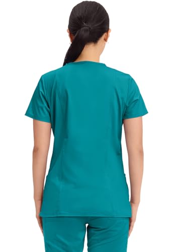 Image of Cherokee Medical Women's Scrub Top V-Neck Modern Classic Fit with 3 Pockets, Ultra Soft and 2-Way Stretch Fabric - WW620