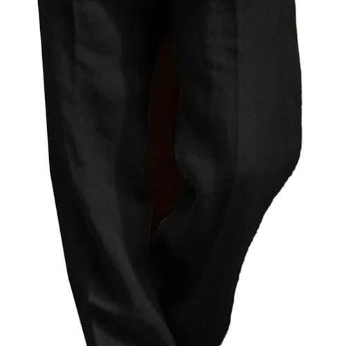 Men Straight Leg Pleated Leisure Trouser Men Linen Pant Lightweight Casual Pants Mens Casual Loose Fit Pants3