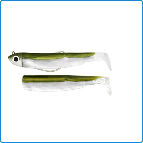 Fiiish Combo Black Minnow + Tete Plombee Shore - 7Cm - 3G - Kaki - BM492 Cover