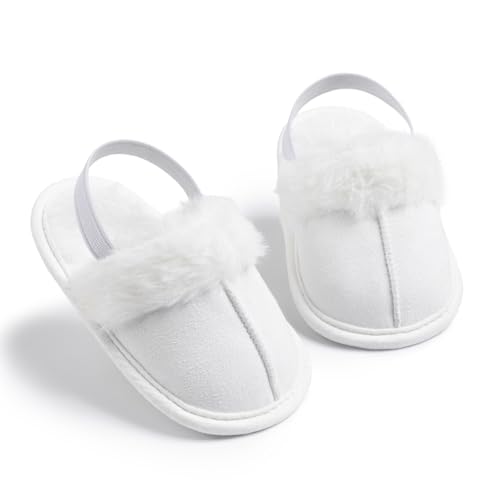 Toddler Baby Boys Girls Slippers Warm Slide Shoes Fluffy Soft Warm Socks Princess Flats Newborn Fuzzy Slippers Shoes3