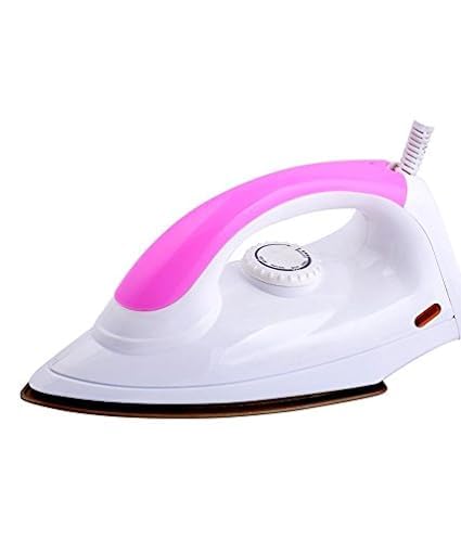 ZENNiX presents the HA-BZ3 1000 W Dry Iron in Pink, featuring a Non-Stick Soleplate and Anti-bacterial German Coating for efficient ironing.