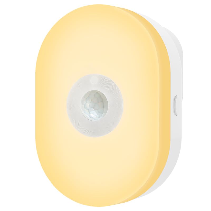 for Tuya WiFi Smart Led Night Light PIR Motion Sensor Light Plug in Wall Lamp Warm White RGB Timer Light App Voice Control (UK Plug)