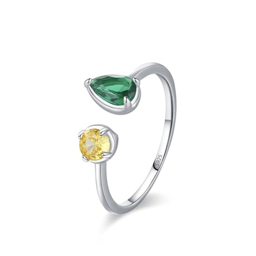 Bague femme argent 925 au quotidien, anneau ouvert pour toutes occasions