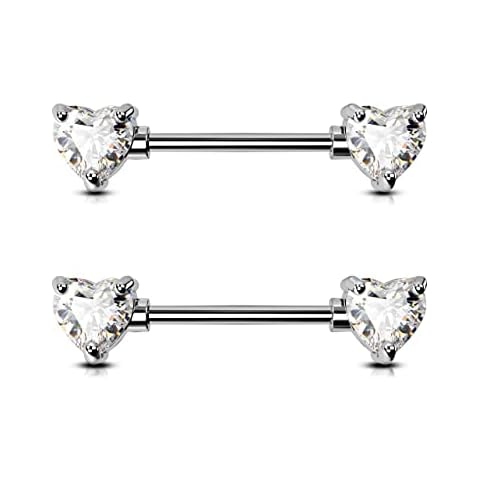 OUFER Body Piercing Piercing de titanio para pezón Cover