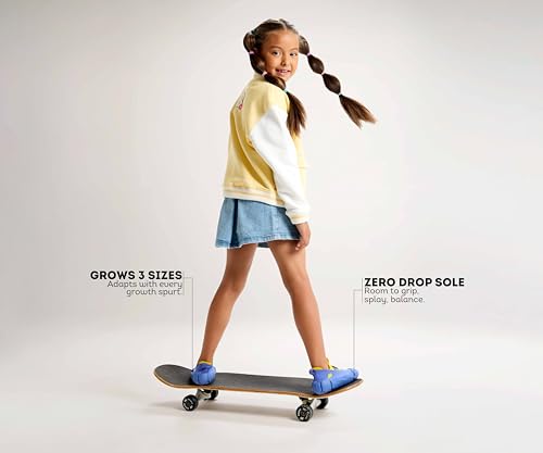 Image of ARETTO Expanding Purple Kids Shoes for Growing Feet - Boys & Girls Footwear, Baby Girl Shoes, Sneakers for Boys, Baby Shoes & Comfortable Shoes for Kids | Age 1-9 Years