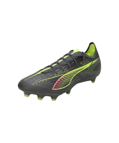 Puma - Ultra 5 Match FG/AG, Zapatillas de fútbol Unisexo, Matte Aged Silver-Yellow Alert-Puma Aged Silver,