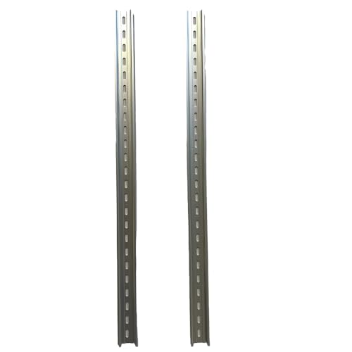 DIN Rail International Connector 2 Pieces 35mm Aluminum Slotted RoHS (24")