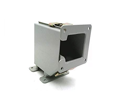 F22LE9A Type 12, Gray, WIREWAY, 90° Elbow, TOP Opening, Lay-in, 2 X 2 in