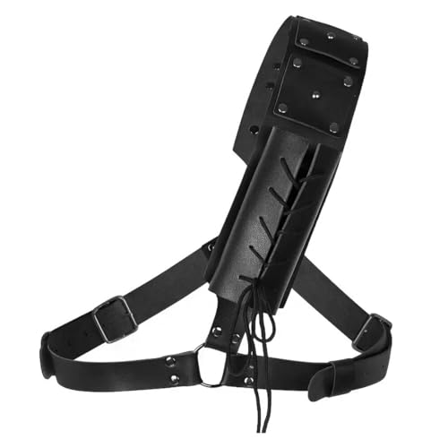 Ya en mundofriki.es: Nicear Cinturón ajustable de cuero sintético para katana, funda de hombro estilo rana estilo retro medieval para recreaciones, cosplay, accesorios de disfraz, color negro