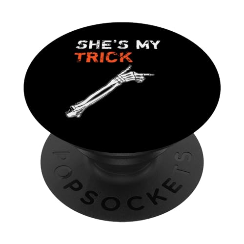 She's My Trick - Parejas a juego para hombre, Halloween, para él y para ella PopSockets PopGrip Intercambiable