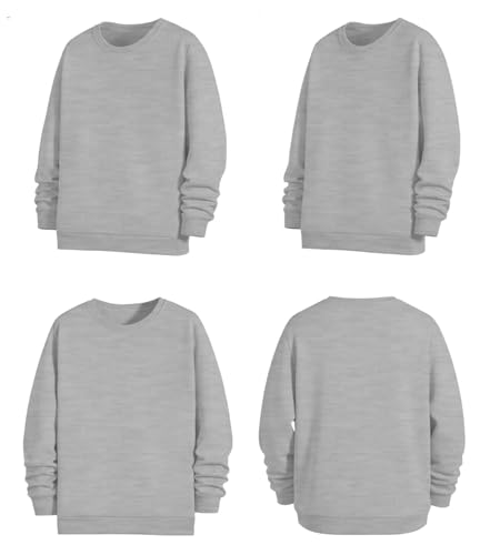Image of THE BLAZZE Women's Fleece Stretchable Full Sleeves Sweatshirt Regular Fit Round Neck Casual Winterwear for Girls and Womens VBW5