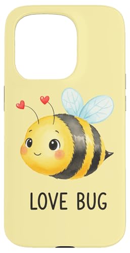 Love Bug Cute Valentines Bee �X�}�z�P�[�X iPhone 15 Pro �p
