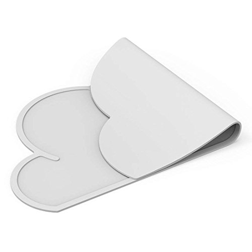 Mini Rainbow 可愛い 雲 食事マット シリコン キッズ ランチョンマット ベビー テーブルマット 撥水食べこぼしマット 子供用 防汚 丸洗い (グレー, 46 * 26 * 0.3CM)