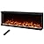 GOFLAME 50 Inch 3-Sided Electric Fireplace Insert, 750W/1200W Recessed/Wall-Mounted/Freestanding Heater with Remote Control, 12 Flame Colors, 5 Brightness, 8H Timer & Overheat Protection