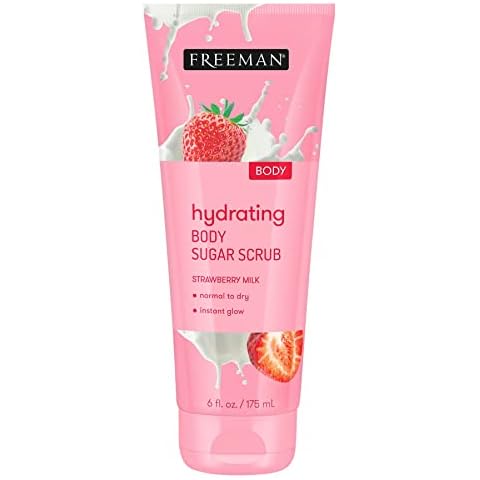 Freeman Strawberry Milk Body Scrub for Glowing Skin Cover