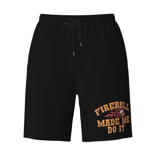 Fireball Made Me Do It Mens Swim Trunks Quick Dry Board Shorts 7" - Hawaii Beach Swimwear3