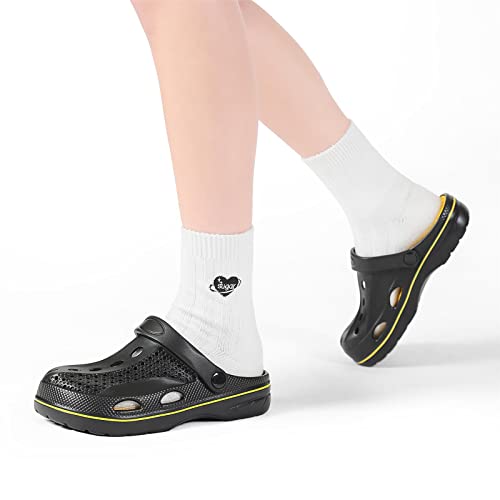 Image of VZQ Women and Men Arch Support Clogs Slip-on Garden Shoes Outdoor Beach Slippers Sandals with Plantar Fasciitis Feet Cushion Insoles