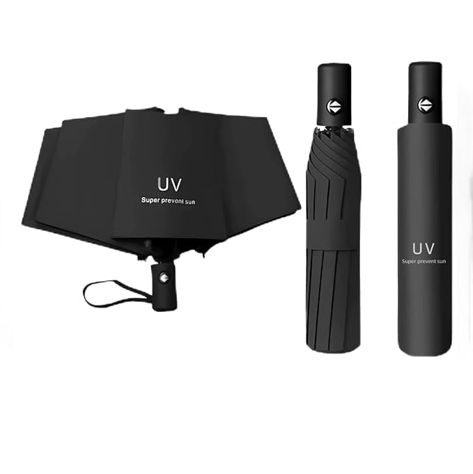 Image of BAODINI Travel Mini Umbrella for Purse with Case-Small Compact UV Umbrella Protection Sun-Lightweight Tiny Pocket Umbrella with Case for Women, Girls