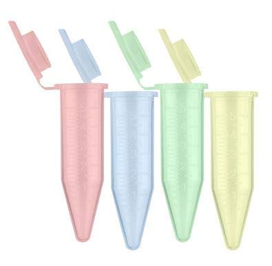 Centrifuge Tube, 5mL, Red Tint; Centrifuge Tube, 5mL, Red Tinted, Macrotube, Non-Sterile, 2 Bags of 100 Tubes, Case of 200