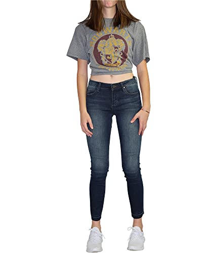 Articles of Society Womens Super-Soft Released Hem Cropped Jeans, Blue, 24