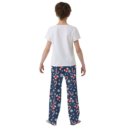 Sock Snowflake Candy Christmas Boys Pants for Kids Jogger Pants with Pockets S-XL3