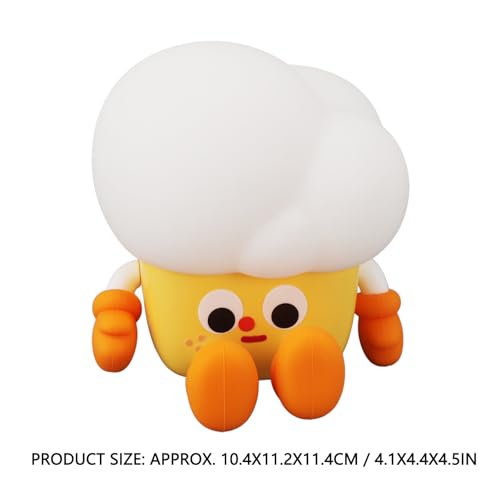 Lámpara de mesa Popcorn, luz nocturna de silicona recargable miniatura 5