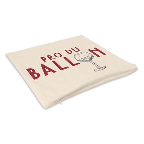 Coussin velours humour foot vin idée cadeau anniversaire homme