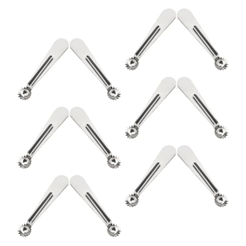 NOLITOY �X�e�����X���ʕ��c����12pcs�Z�b�g �C�`�S�w�^��� �g�}�g�蔲�� �p�C�i�b�v���폜���p���@�\��؏����c�[�� �ƒ�p�L�b�`���t���[