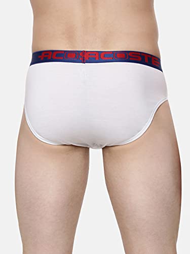 Image of RAMRAJ COTTON Men Pack Of 4 Solid Cotton Briefs | Soft Stretch Outer Elastic Waistband | Comfortable Daily Innerwear
