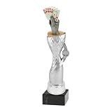 Generico Trofeo Premio Poker, Burraco, Scala 40, Briscola – Coppa Personalizzabile con Targa – Idea Regalo Tornei, Eventi e Competizioni (Altezza 29cm Colori)